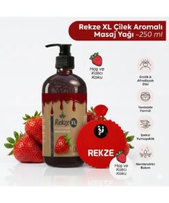 Rekze Çilekli Yenilebilir Masaj Yağı 250 ml Etkili Ve Erotica Zar Poz Çarkı Seti