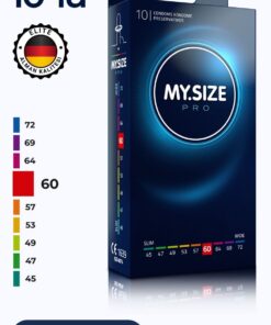 Mysize PRO Prezervatif - Alman Kalitesi - Ultra Ince - 10'lu - 60 Beden