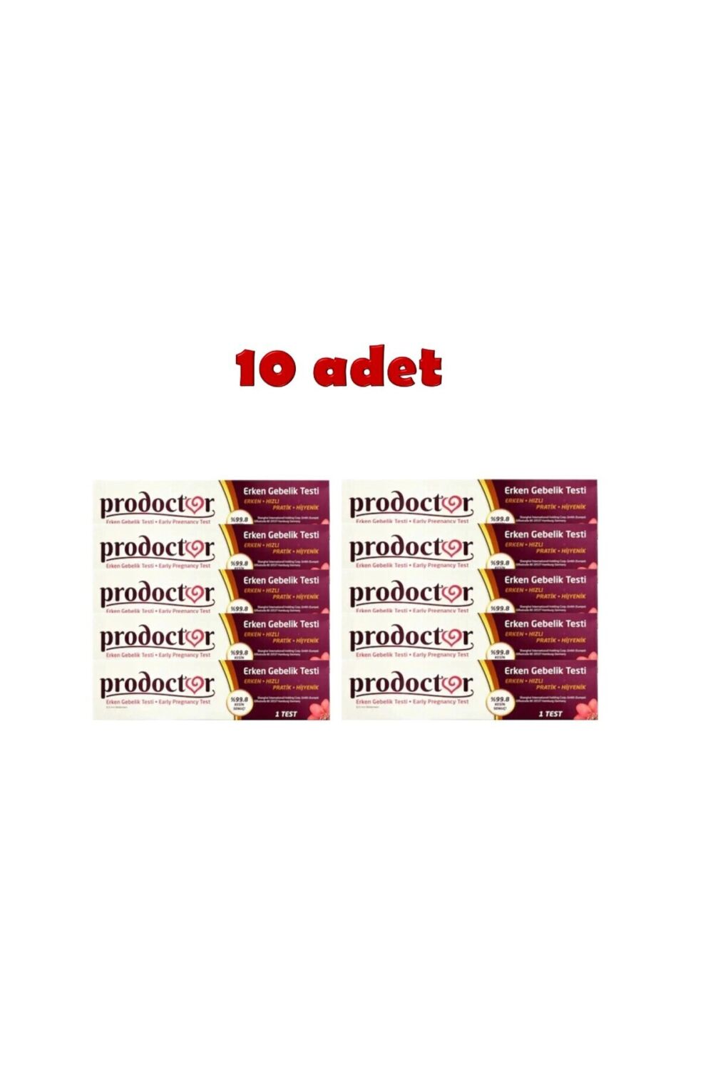 Prodoctor Erken Gebelik Testi .8 Kesin Sonuç X 10 Adet