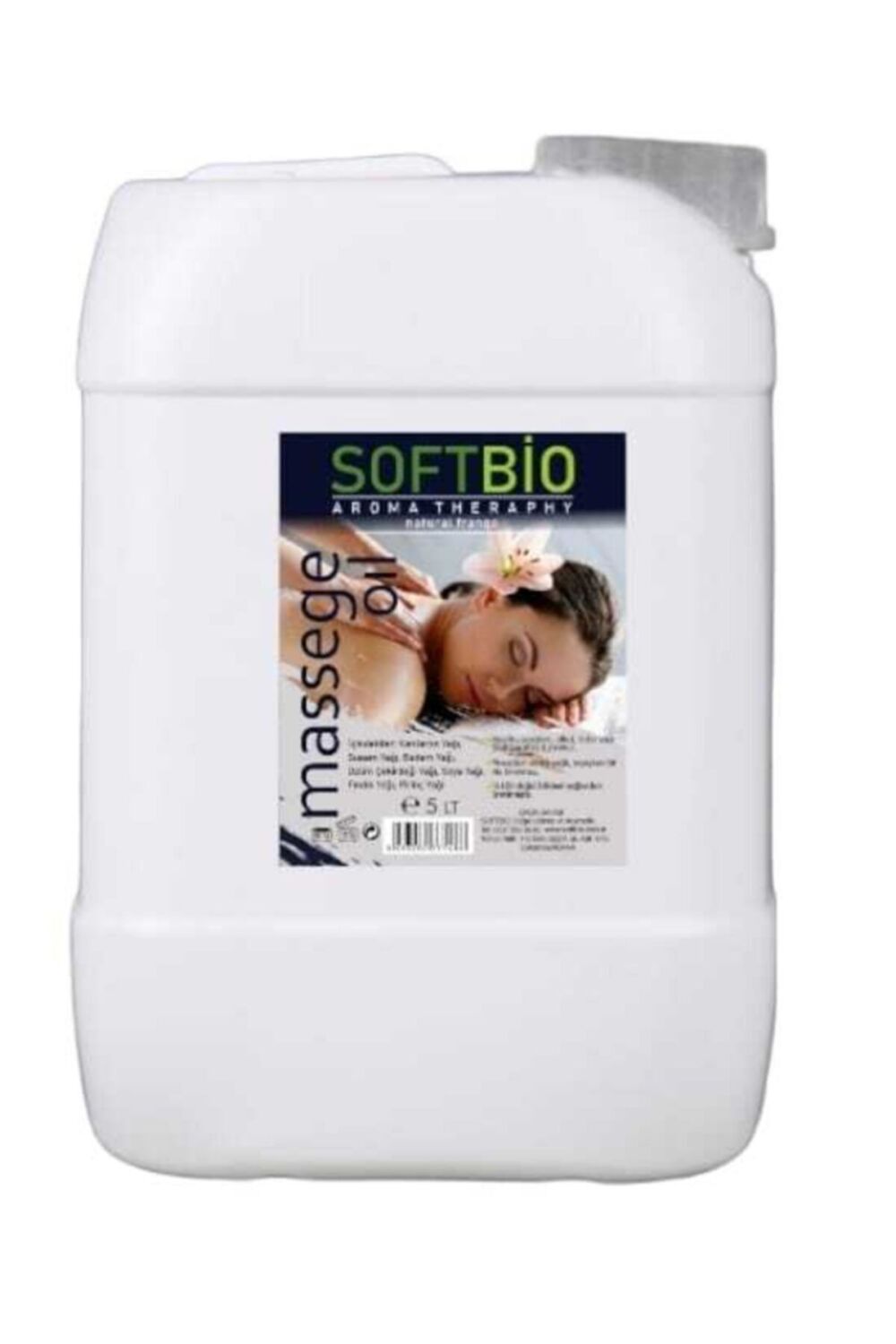 softbio Aromaterapi Kokusuz Masaj Yağı 5 lt