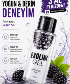 EXOLİNİ Exolini Kadınlara Özel Böğürtlen Aromalı Anal Jel 100 ml | Ağrısız ve Akıcı Kullanım