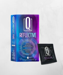 Üsküdar Shop Q Reflective 6'lı Kremli Tırtıklı Prezervatif Geciktiricili