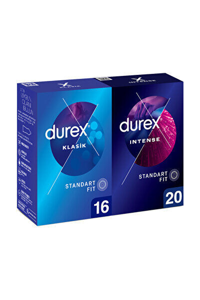 Durex Klasik Prezervatif 16'lı+Intense Uyarıcı Prezervatif 20'li - Görsel 3