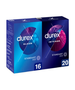 Durex Klasik Prezervatif 16'lı+Intense Uyarıcı Prezervatif 20'li