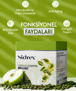 SIDREX Green Coffee Detox - Antioksidan & Metabolizma Destekli Şekersiz Yeşil Kahve - Görsel 3