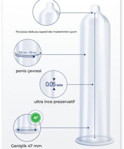 Alternative view of Mysize PRO Prezervatif - Alman Kalitesi - Ultra Ince - 3'lü - 47 Beden