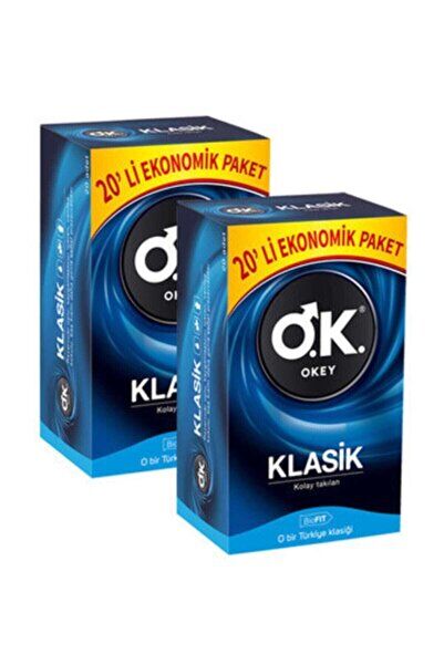 Okey Prezervatif Klasik 20 Li Paket x 2 Adet - Görsel 3