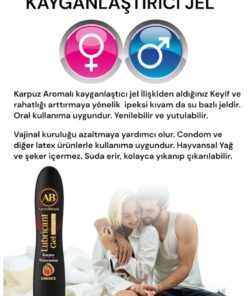 AuroraBoreale Premium Kayganlaştırıcı Jel Büyük Boy Karpuz Aromalı Su Bazlı Lubricant Gel - Görsel 3