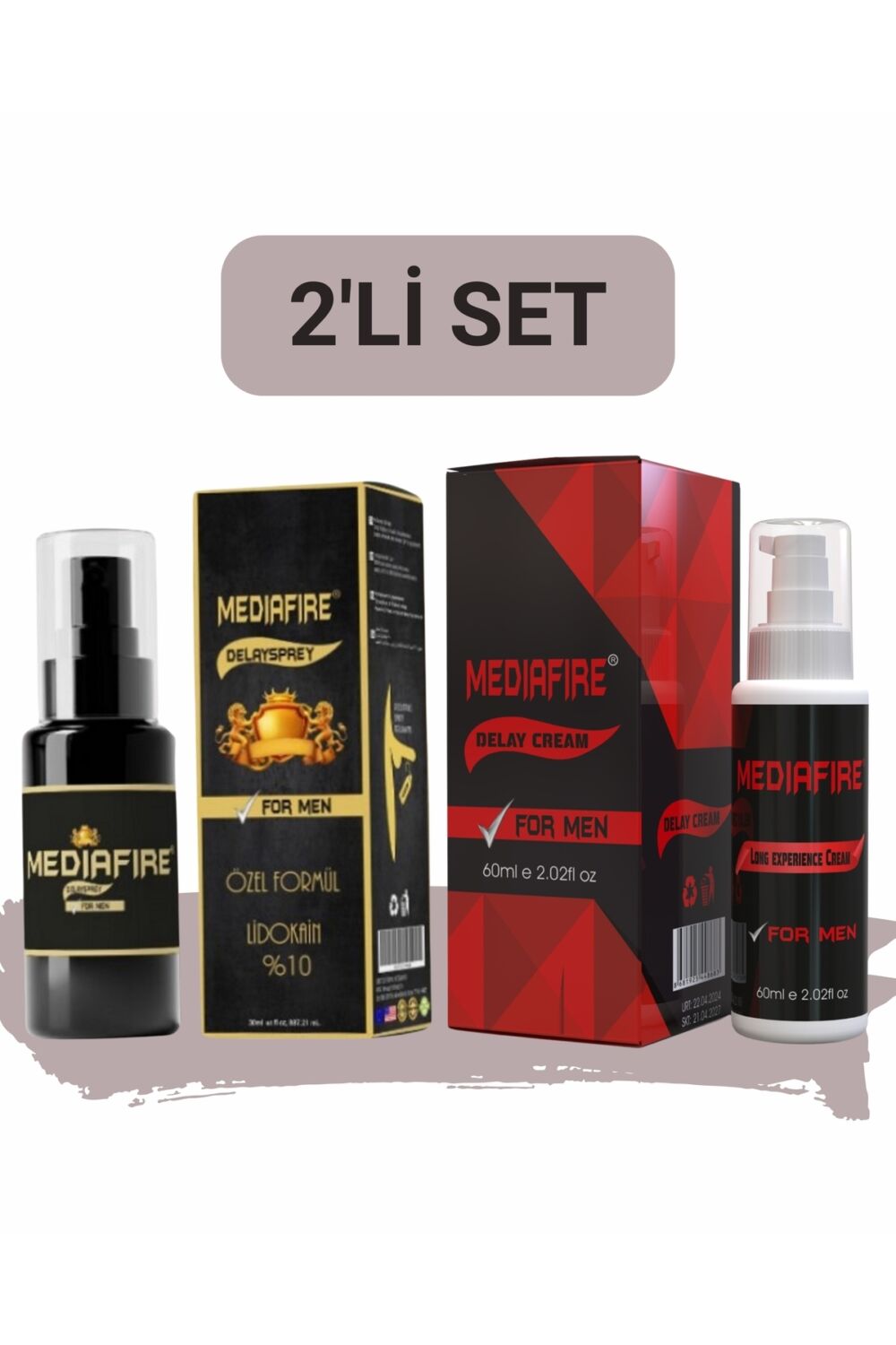MediaFire Long Time Delaykrem 60ml Sprey30cc Uzundeneyım Urunu