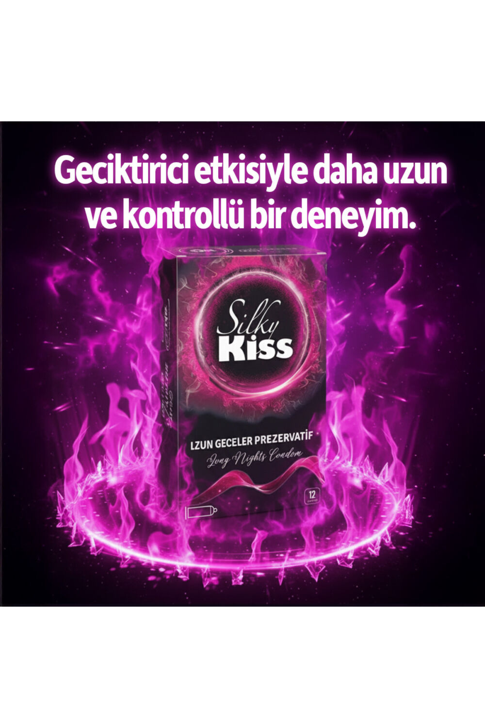 Silky Kiss Ansızın Paketi 2 - Natural Kayganlaştırıcı Jel ve 2 Kutu Uzun Geceler Prezervatif - Görsel 3