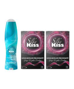 Silky Kiss Ansızın Paketi 2 - Natural Kayganlaştırıcı Jel ve 2 Kutu Uzun Geceler Prezervatif