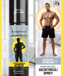 Love Power Dünya'nın 1 Numaralı Geciktiricli Spreyi Super Hero Prolonger Spray