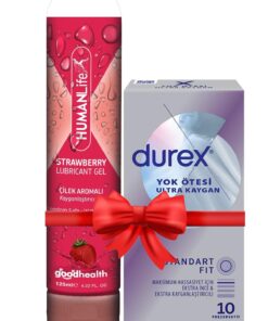 Durex Yok Ötesi Ultra Kaygan Prezervatif 10'lu + Humanlife Doğal Kayganlaştırıcı Jel Lubricant 125 m