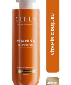 Ceelux Aydınlatıcı Etkili Vitamin C Duş Bakım Jeli Niacinamide ve Kojik Asit 400 ml