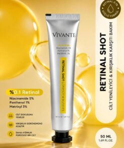 Vivante Retinal (%0,1) Shot Corrector Booster Krem Niacinamide %5 Pantehnol %1 Matrixyl %3