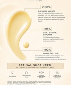 Vivante Retinal (%0,1) Shot Corrector Booster Krem Niacinamide %5 Pantehnol %1 Matrixyl %3 - Görsel 3