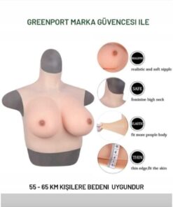 Greenport GİYİLEBİLİR YAPAY BÜYÜK GÖĞÜS BOYUNU KAPLAYAN SÜPER GİYİLEBİLİR SİLİKON GÖĞÜS