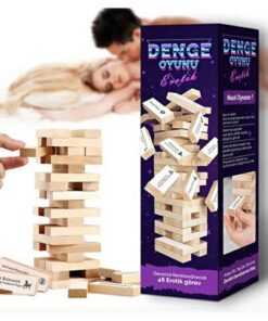 Platox Fantezi Denge Oyunu Cezalı +18 Seksi Oyun Jenga - Görsel 3