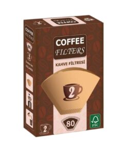 Coffee Filters Coffeo Filters NO2 80 Adet Kahve Filtre Kağıdı x 4 Adet - Görsel 2