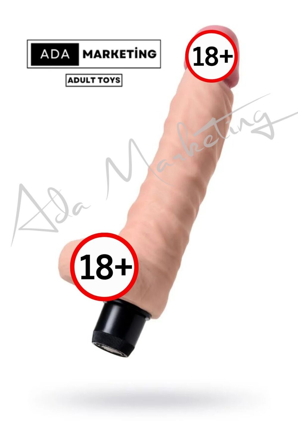 Ada Marketing 20,5cm tıtresımlı penis vıbrator kalın dildo seks oyuncagı