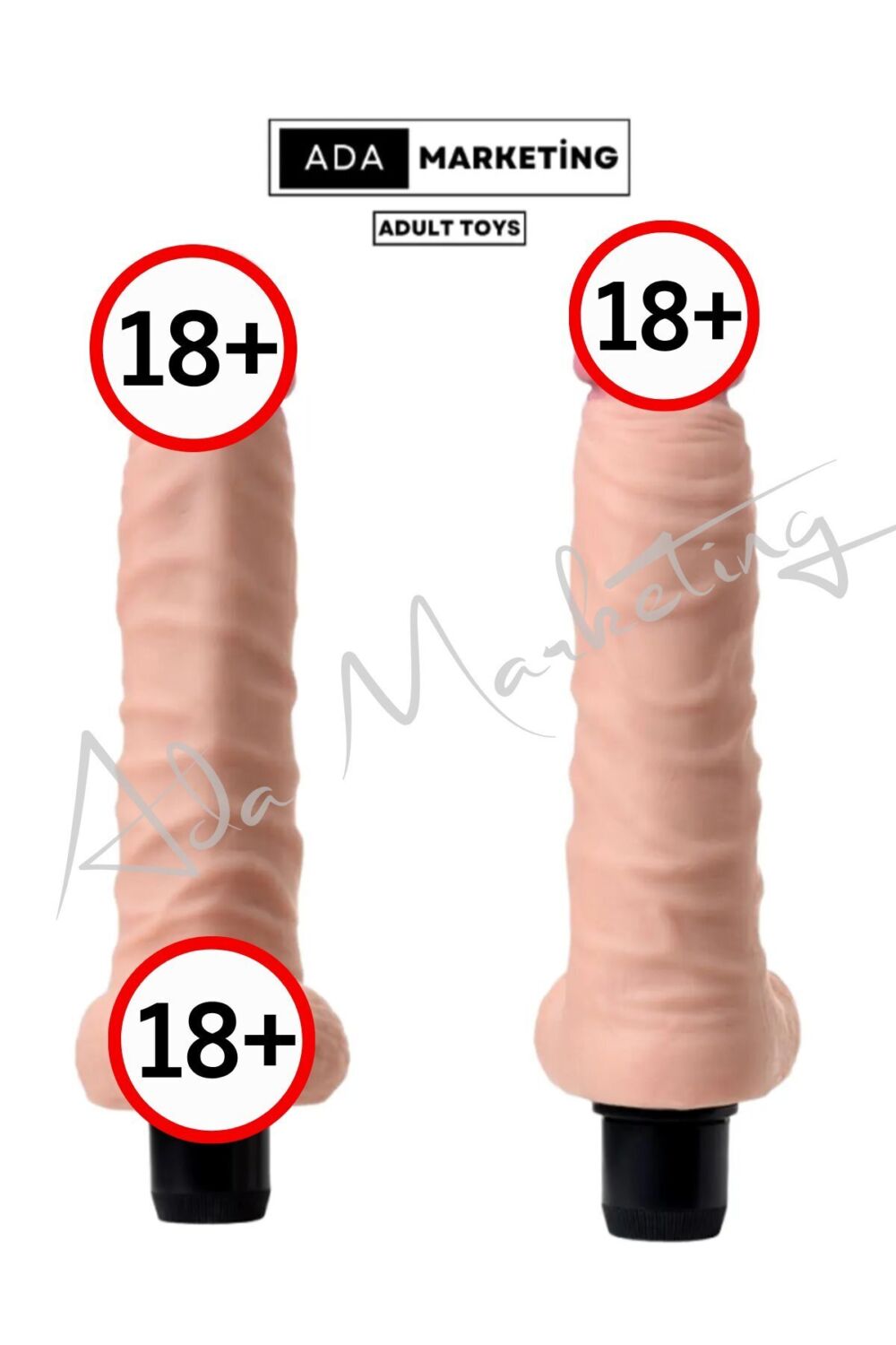 Ada Marketing 20,5cm tıtresımlı penis vıbrator kalın dildo seks oyuncagı - Görsel 3
