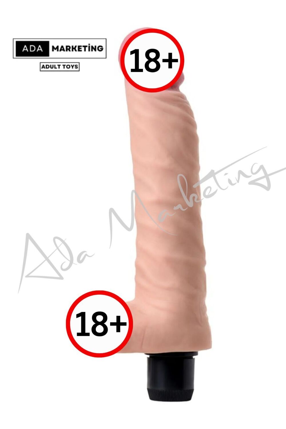 Ada Marketing 20,5cm tıtresımlı penis vıbrator kalın dildo seks oyuncagı - Görsel 2