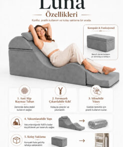 Alternative view of Dizanor Luna Yetişkinlere Özel Cinsel Pozisyon Destek Koltuğu Katlanabilir Bench Formlu Fantezi Yatağı