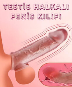 COBRA Penis Kılıfı Realistik Dokulu Uzatmalı Penis Kılıfı Silikon Esnek Model
