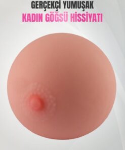 Lolita Shop Hem Göğüs Hem Vajina Olarak Kullanılan Gerçekçi Ten Hissiyatı Yumuşak Dokuda Göğüslü Mastürbatör - Görsel 3