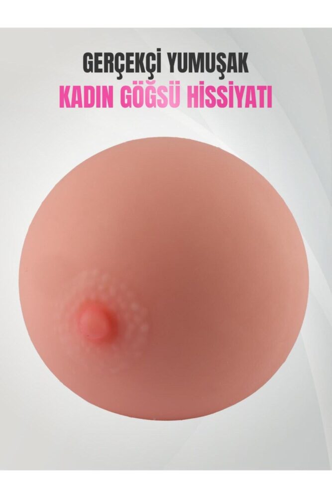 Lolita Shop Hem Göğüs Hem Vajina Olarak Kullanılan Gerçekçi Ten Hissiyatı Yumuşak Dokuda Göğüslü Mastürbatör - Görsel 3