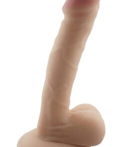 Alternative view of Lolita Shop Ultra Gerçekçi Doku Hissiyatı 19.5 Cm Güçlü Vantuzlu Testisli Penis Yumuşak Ten Doku Realistik Dildo