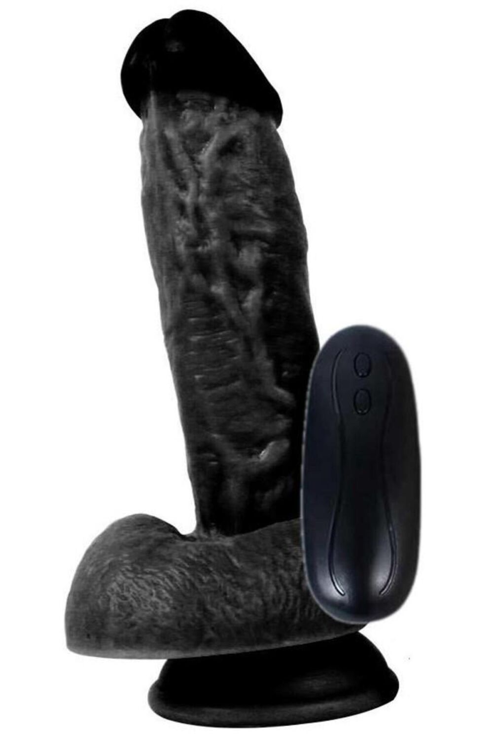 Lolita Shop Vantuzlu 17,5 Cm Kalın Gerçekçi Ten Dokusu 10 Farklı Titreşimli Penis Realistik Vibratör Dildo - Görsel 3