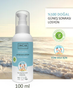 INCIA 100% Natural After Sun Losyon Güneş Sonrası Organik Aloe Vera Nemlendirici Rahatlatıcı 100 ml - Görsel 2