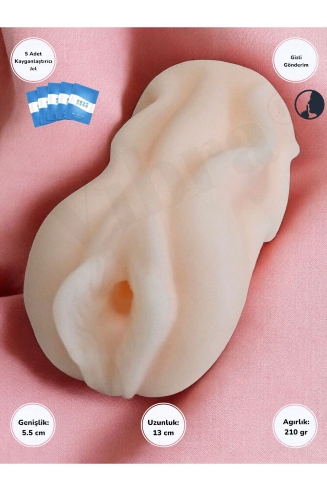vibra Yapay Vajina El Tipi Mastürbatör 13 cm | 5,5 cm | 210 g – Erkek Mastürbasyon Aparatı (Kompakt)