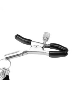 Erotica Siyah Kuş Tüylü Metal Tüy Charm Göğüs Uyarıcı Meme Ucu Klipsi Black Feather Nipple Clamps - Görsel 3