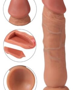 Lolita Shop Ultra Soft Özel Dokuda 19 Cm Esnek Çift Katmanlı Realistik Yumurtalıksız Penis Dildo
