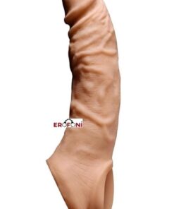 Erofoni Ucu 6 Cm Dolgulu 21 Cm Süper Realistik Uzatmalı Penis Kılıfı