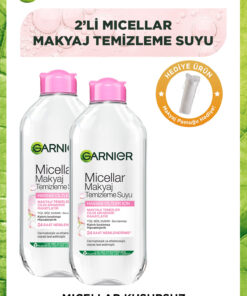 Garnier 2'li Micellar Kusursuz Makyaj Temizleme Suyu 400 Ml + Makyaj Temizleme Pamuğu
