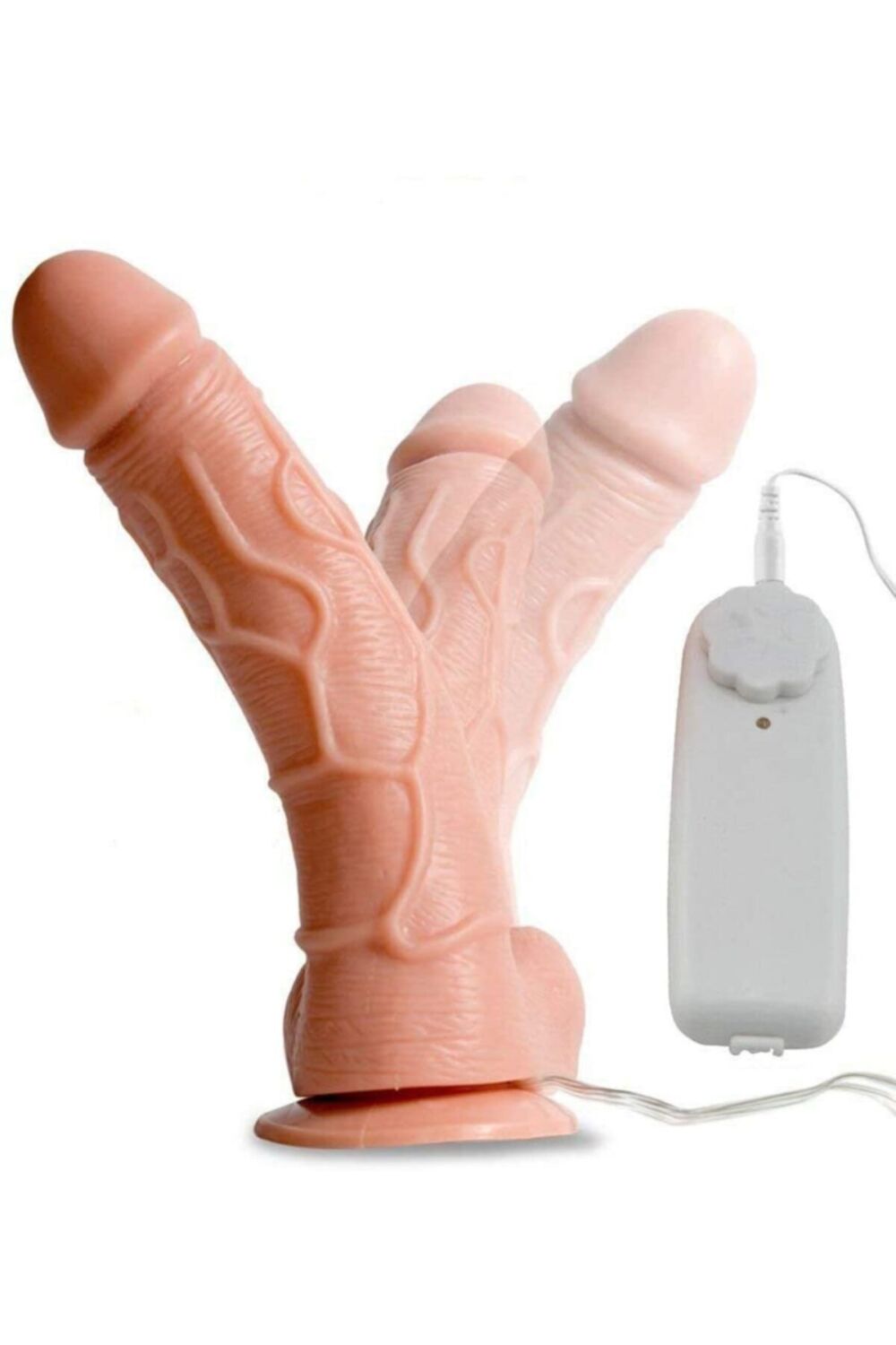 LilituShop Lilitu Shop 14 Cm Kumandalı Gerçekçi Titreşimli Dildo Vibratör Penis