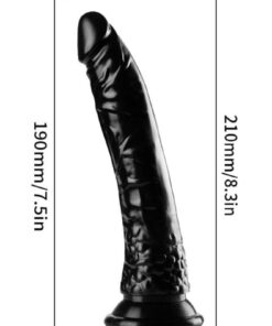 Alternative view of Lolita Shop Yumurtalıksız 21 Cm Anal Vajina Dildo Gerçekçi Yumuşak Dokuda Vantuzlu Realistik Siyah Penis