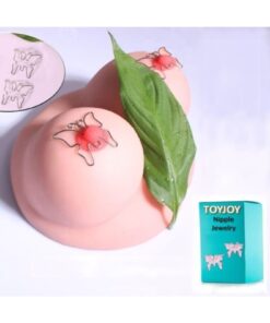 Toyjoy Fantezi Göğüs Ucu Süsü -Fake Nipple Piercing- Sıkıştırmalı Meme Ucu Aksesuarı-Nipple Jewelry