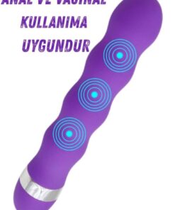 Alternative view of Lolita Shop 18,5 Cm Uzunluğunda Boğumlu Anal Ve Vajinal Kullanılabilen Güçlü Titreşimli Orgazm Zevk Vibratörü