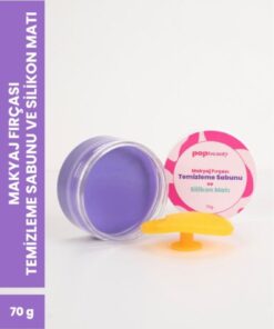 POP Beauty Makyaj Fırçasını Ve Süngerini Temizleme Sabunu Ve Silikon Matı 70gr POPBeautySabun