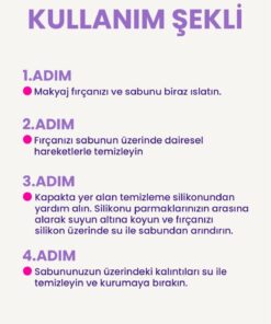 POP Beauty Makyaj Fırçasını Ve Süngerini Temizleme Sabunu Ve Silikon Matı 70gr POPBeautySabun - Görsel 3