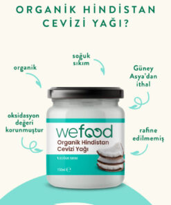 Alternative view of Wefood Organik Hindistan Cevizi Yağı 150 ml 2'li (Soğuk Sıkım)