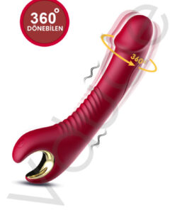 Vdude Şarjlı G Noktası Oyuncak 360° Döner Başlık, Titreşim + Rotasyon, Sessiz ve Ergonomik Tasarım