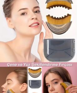 Hombak Çene ve Yüz Şekillendirme Fırçası Çok Fonksiyonlu Yumuşak Masaj Aleti Gıdı Toparlayıcı (Kutulu) - Görsel 3