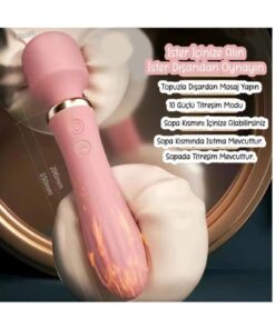 Do it Love Dual Fonksiyon - Tutma Yeri ve Topuz Dildo ve Vibratör - Isıtma ve Güçlü Titreşim