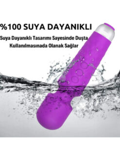 Alternative view of AteşTech 20 Modlu Su Geçirmez Female Wand Massager Şarjlı Vibratör Titreşimli Dildo