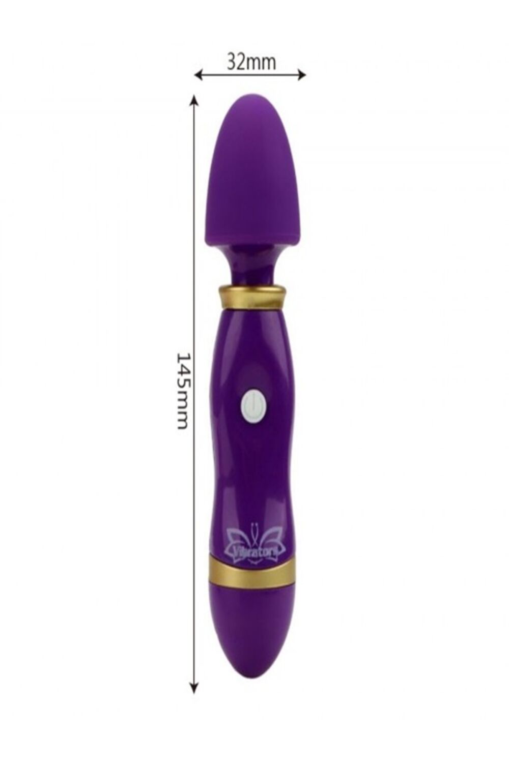 Genel Markalar Vibex 12 Hızlı Titreşimli Özel Mor Wand Vibratör Penis - Görsel 3